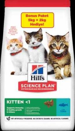 Hills Science Plan Kitten Ton Balıklı Yavru Kedi Maması 5 Kg (+2 Kg Hediyeli)