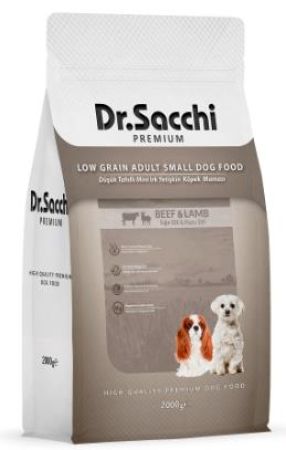 Dr.Sacchi Premium Düşük Tahıllı Mini Irk Yetişkin Köpek Maması 2 Kg