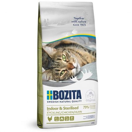 Bozita Indoor Sterilised Tavuklu Kısırlaştırılmış Yetişkin Kedi Maması 2 KG