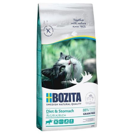 Bozita Sensitive Diet Stomach Tahılsız Geyik Etli Yetişkin Kedi Maması 2 KG