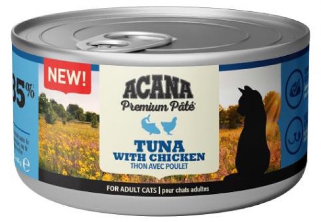 Acana Premium Pate (Ezme) Tuna Balıklı ve Tavuklu Kedi Konservesi 85 Gr