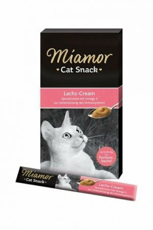 Miamor Cream Bağışıklık Destekleyen Somonlu Kedi Ödülü 15 grx6 Adet