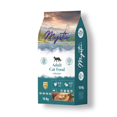 Mystic Az Tahıllı Tavuklu Yetişkin Kedi Maması 15 kg