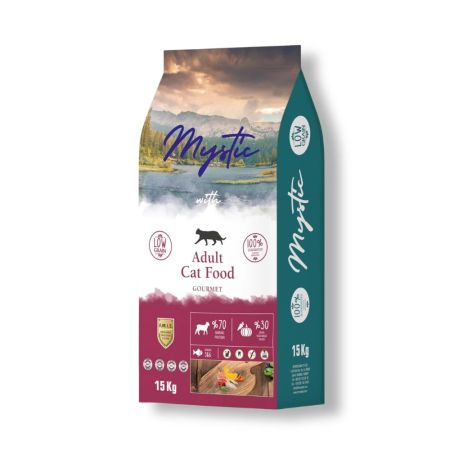 Mystic Az Tahıllı Gurme Yetişkin Kedi Maması 15 kg
