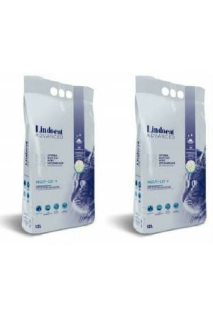 Lindocat Advanced Sodium Bikarbonatlı Bentonit Kedi Kumu 12 Lt * 2 Adet