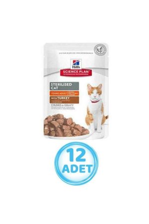 Hills Gravy Steril Hindili Yaş Kedi Maması 85 g X 12 Adet