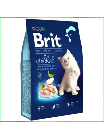 Brit Premium Kitten Tavuk ve Somonlu Yavru Kedi Maması 8 kg