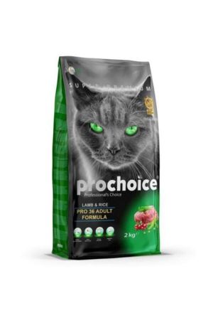 Pro Choice Pro 36 Kuzu Eti Ve Pirinçli Yetişkin Kedi Maması 2kg