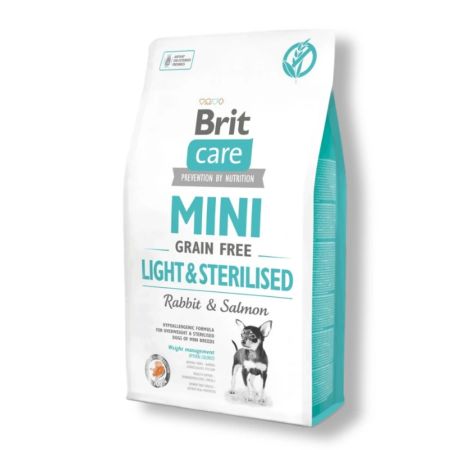 Brit Care Mini Light & Sterilised Tahılsız Tavşanlı ve Somonlu Küçük Irk Kısırlaştırılmış Köpek Maması 2 kg