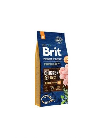 Brit Premium By Nature M Orta Irk Tavuk Etli Köpek Maması 15 Kg