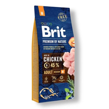 Brit Premium by Nature Tavuk Etli Orta Irk Yetişkin Köpek Maması 15 kg