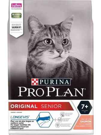 Pro Plan Longevis Senior +7 Somonlu Yaşlı Kedi Maması 3 kg