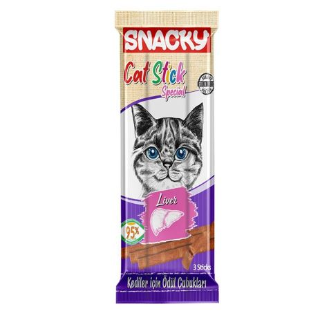 Snacky Kedi Stick Ödül Ciğerli 3*5 Gr