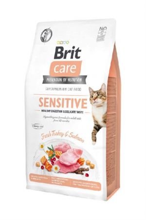 Brit Care Sensitive Hypo-allergenic Sindirim Sistemi Destekleyici Tahılsız Yetişkin Kedi Maması 7kg