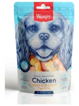 Wanpy Bisküvi Üzeri Tavuk Sargılı Köpek Ödülü 100 gr