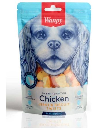 Wanpy Tavuk Sargılı Bisküvi Köpek Ödülü 100g