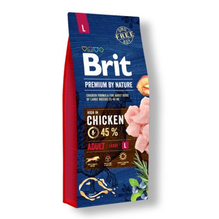 Brit Premium By Nature Tavuklu Büyük Irk Yetişkin Köpek Maması 15 kg