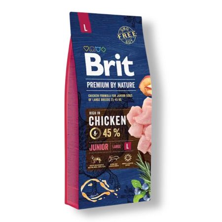 Brit Premium by Nature Tahılsız Tavuklu Büyük Irk Yavru Köpek Maması 15 kg