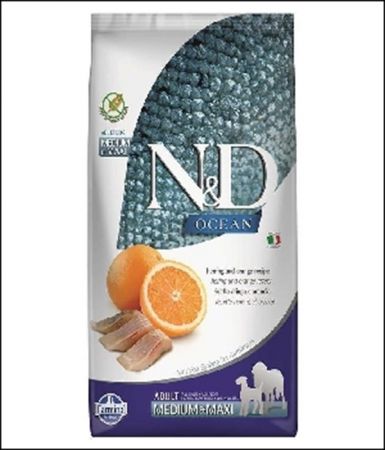 N&D Ocean Dog R.Balığı&Portakal Adult Med&Maxı 12 Kg