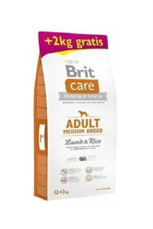 Brit Care Hypo-allergenic Kuzulu Ve Pirinçli Orta Irk Yetişkin Köpek Maması 12kg + 2kg