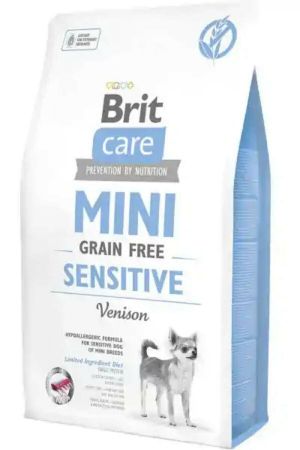 Brit Mini Sensitive Tahılsız Geyik Etli Küçük Irk Yetişkin Köpek Maması 2kg