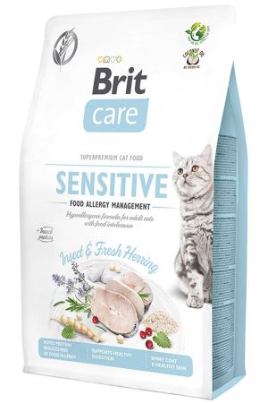 Brit Care Sensitive Hypo-Allergenic Böcek Proteinli Tahılsız Yetişkin Kedi Maması 7 KG