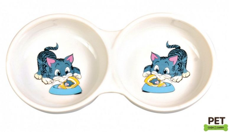 Trixie Kedi Mama Su Kabı Porselen 2x0,15Lt
