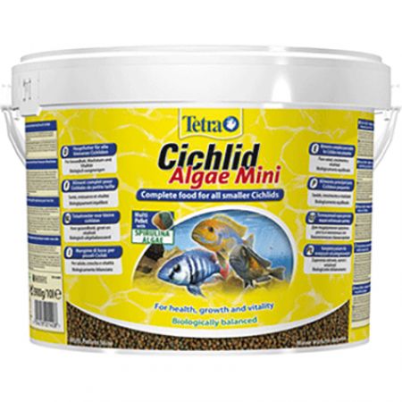 Tetra Cichlid Algea Mini Cikled Balık Yemi 10 Lt