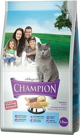 Champion Somonlu Kedi Maması 1.5 Kg 10 adet