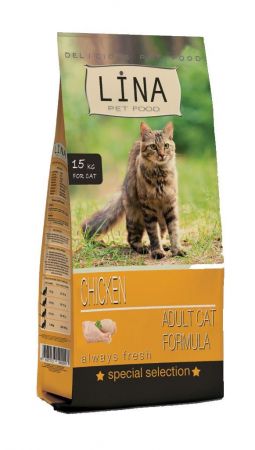 Lina Tavuklu Yetişkin Kedi Maması 15 Kg