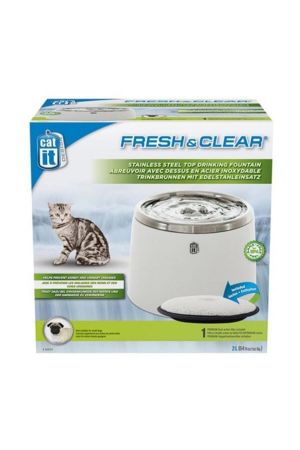 Catit Çelik Hazneli Kedi Suluğu 2 lt