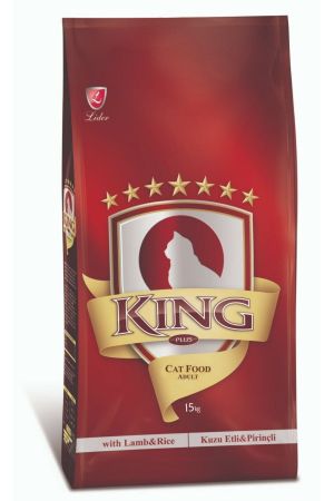 KING Kuzu Etli Ve Pirinçli Yetişkin Kedi Maması 15 Kg