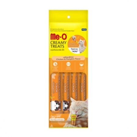 ME-O CREAMY KEDİ ÖDÜLÜ TAVUK & BAL KABAĞI 4X15 GR