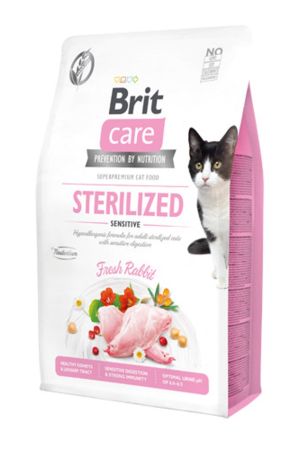 Brit Care Hypo-Allergenic Sindirim Sistemi Destekleyici Tahılsız Kısırlaştırılmış Kedi Maması 2kg