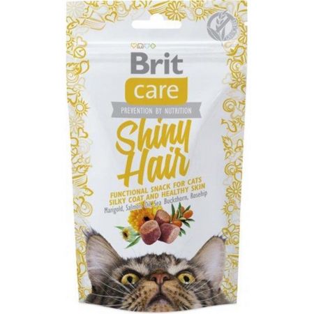 Brit Care Shiny Hair Parlak ve Sağlıklı Tüyler için Tahılsız Kedi Ödül Maması 50gr