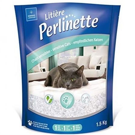 Perlinette Yetişkin ve Hassas Kediler için Kristal Kedi Kumu 3.7 Lt