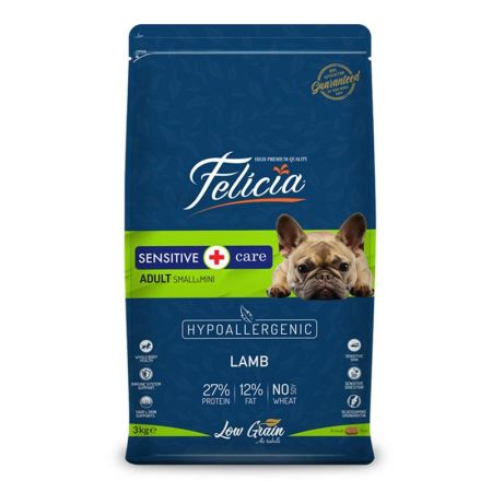 Felicia Small&Mini Düşük Tahıllı Kuzu Etli Küçük Irk Yetişkin Köpek Maması 3 kg