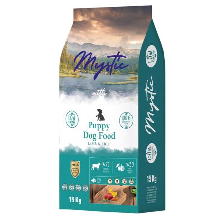 Mystic Puppy Az Tahıllı Kuzu Etli Yavru Köpek Maması 15 kg