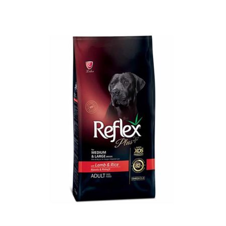 Reflex Plus Orta ve Büyük Irk Kuzulu Yetişkin Köpek Maması 3 kg