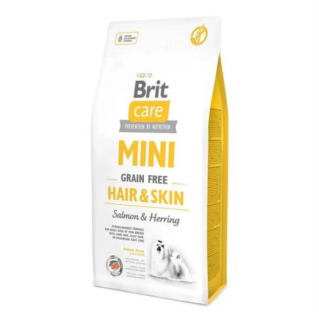 Brit Care Mini Hair Skin Somonlu Ve Ringa Balıklı Tahılsız Köpek Maması 7 Kg