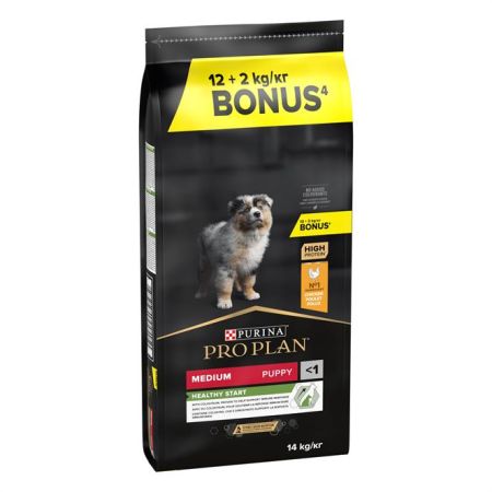 ProPlan Puppy Tavuklu Yavru Köpek Maması 12 Kg + 2 Kg