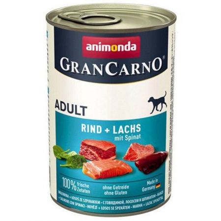 Animonda Gran Carno Sığır Etli Ispanaklı Yetişkin Köpek Konservesi 400 Gr