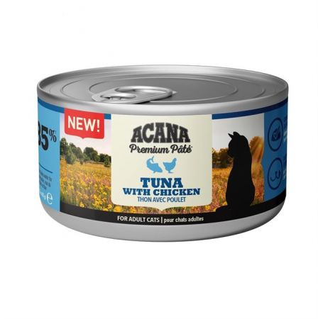 Acana Premium Pate Tuna Balıklı ve Tavuklu Yetişkin Kedi Konservesi 85Gr