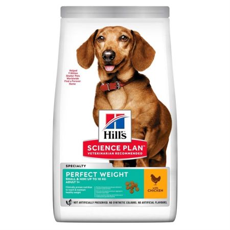Hills Adult Perfect Weight Mini Tavuklu Küçük Irk Yetişkin Köpek Maması 1.5 Kg