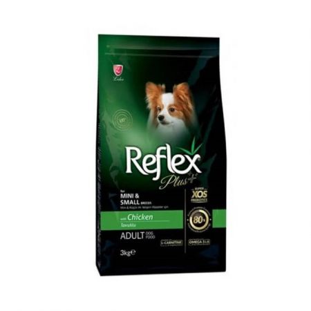 Reflex Plus Mini ve Küçük Irk Tavuklu Yetişkin Köpek Maması 3 Kg