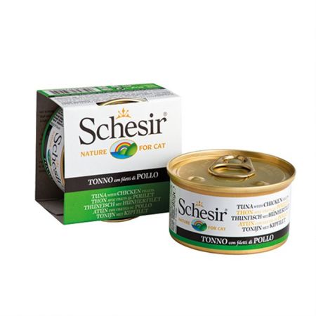 Schesir Ton Balıklı ve Tavuklu Kedi Konservesi 85 gr