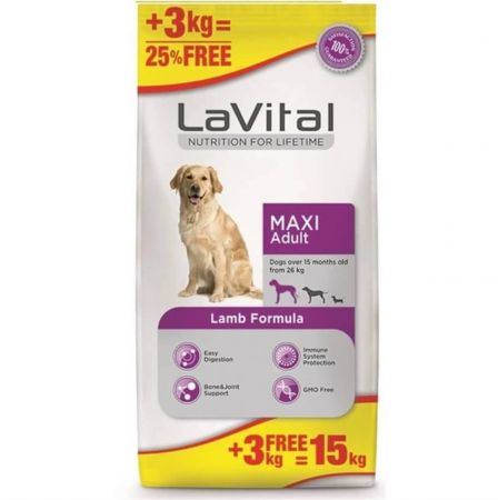 La Vital Kuzulu Maxi Adult Köpek Maması 15 Kg
