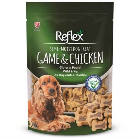 Reflex Semi-Moist Av Hayvanlı Tavuklu Köpek Ödülü 150 Gr