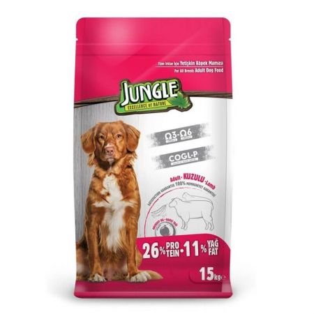 Jungle Kuzulu Yetişkin Köpek Maması 15 kg