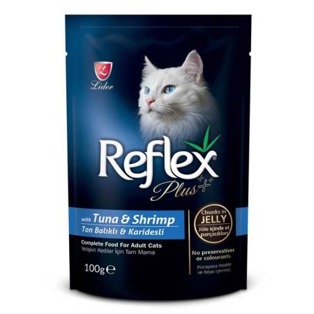 Reflex Plus Ton Balıklı Karidesli Pouch Kedi Konservesi 100 Gr